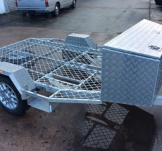 Open motorbike trailer