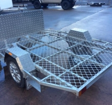 Open motorbike trailer