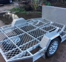 Open motorbike trailer