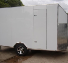 Enclosed motorbike trailer