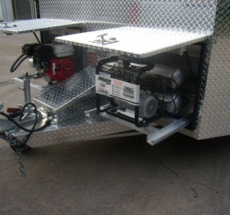 Enclosed motorbike trailer