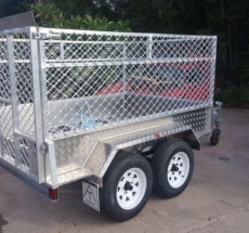 Box Trailer with cage enclosure Box Trailer with cage enclosure
