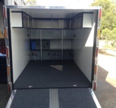 Enclosed motorbike trailer