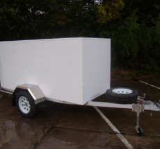 Enclosed motorbike trailer