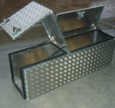 Custom built aluminium toolboxes