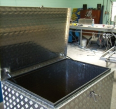 Custom built aluminium toolboxes
