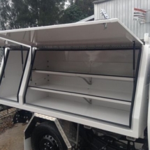 Custom built Ute Canopy A well designed ute canopy showing how all tools can be organised