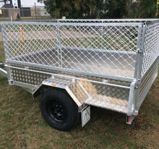 Box Trailer with cage enclosure Box Trailer with cage enclosure