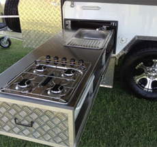 Hard floor camper trailer - The Spectre Hard floor camper trailer - The Spectre