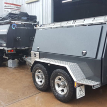 Custom ute canopy with matching tradie trailer Custom ute canopy with matching tradie trailer